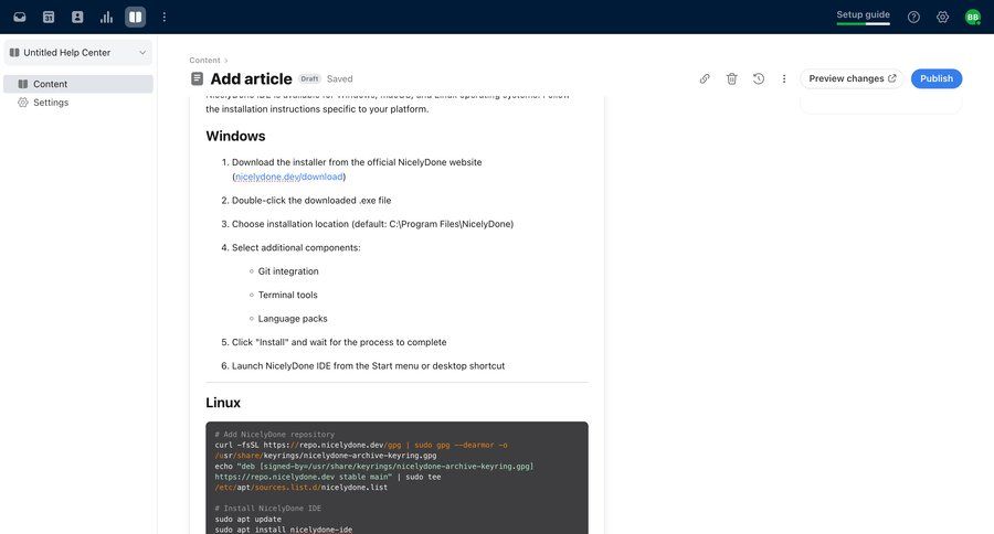 Front
			 content management sidebar navigation progress indicator sidebar create generate menu documentation code snippet ui page example