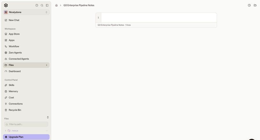 Zaro
			 file management markdown editor ui page example
