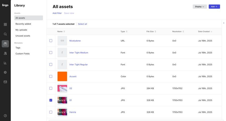 Lingo
			list collection filters table bulk actions grid data display sidebar table ui page example