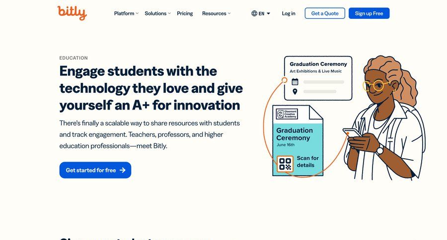 Bitly
			 manage links call recording media gallery order tracking ui page example