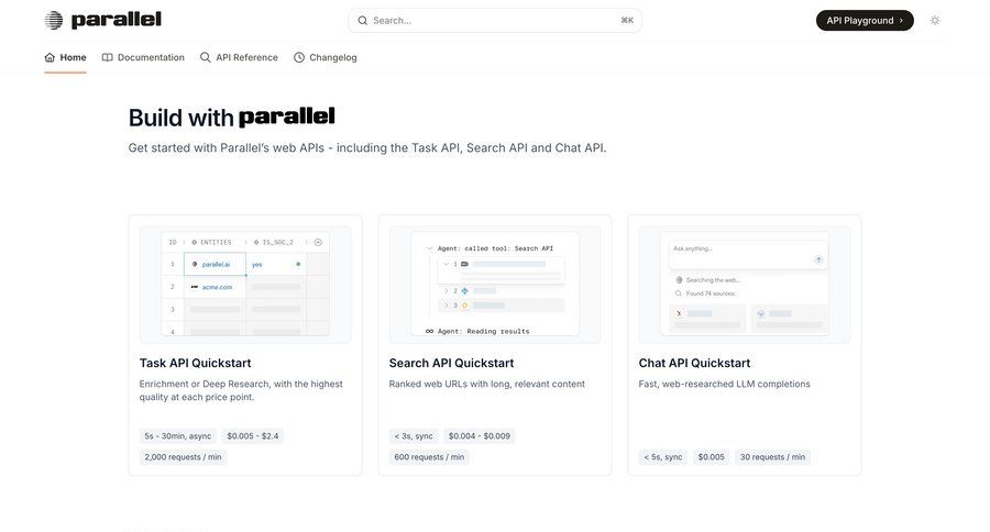 Parallel
				home ui page example