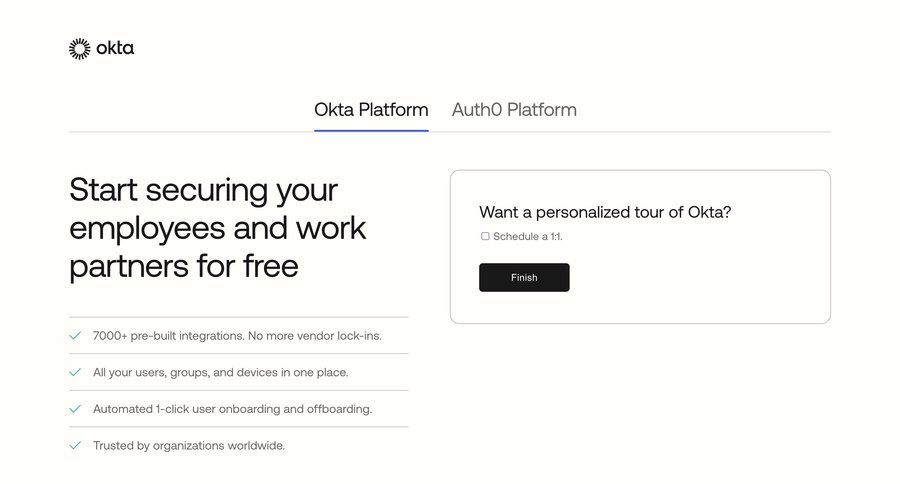 Okta
				information state ui page example