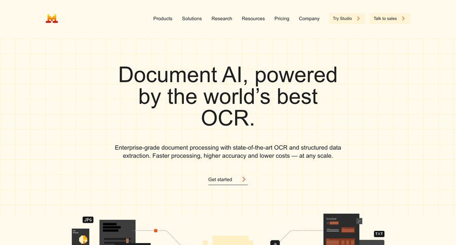 Mistral
				artificial intelligence ui page example