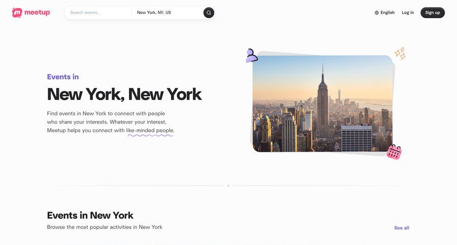 Meetup
				home ui page example