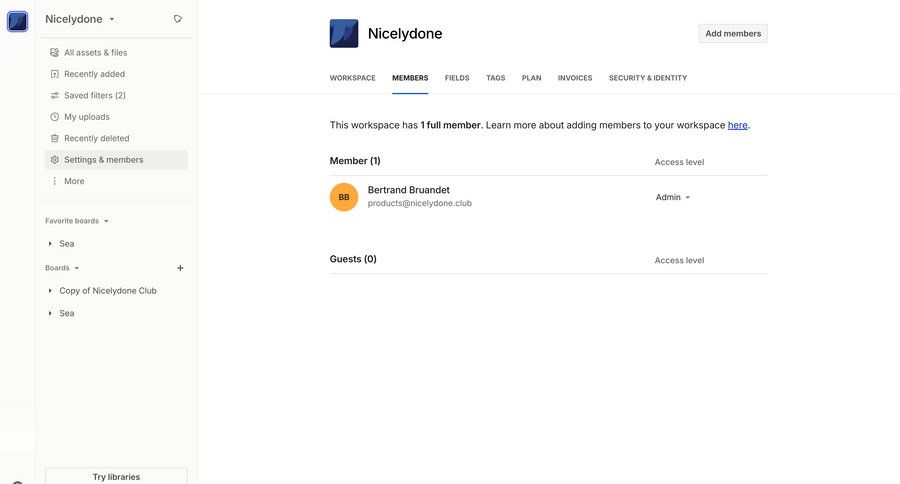 Air
			 collaboration settings team collaboration sidebar navigation user management account setup access control user access control ui page example