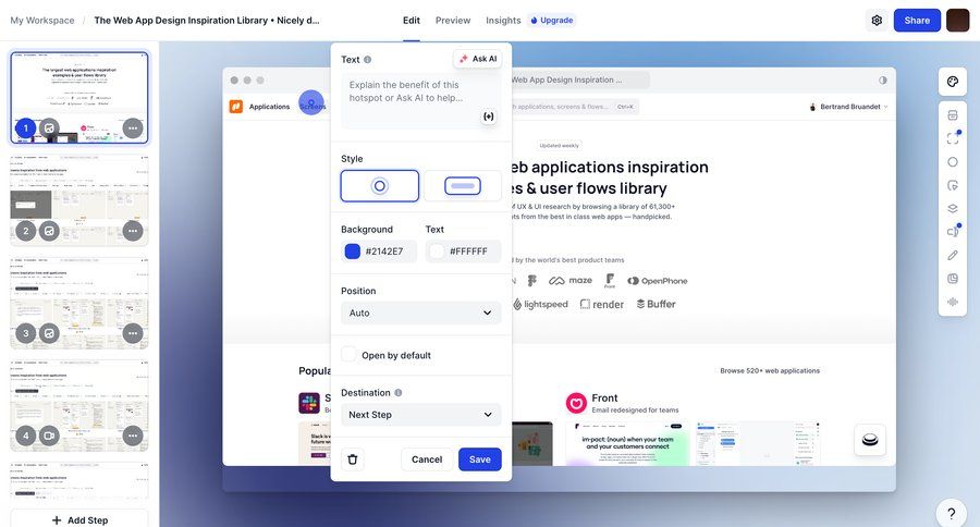 Arcade
			 configuration settings grid form editor design style customization ai assistance save changes rounded corners upgrade modal sidebar modern settings modal cancel changes ui page example