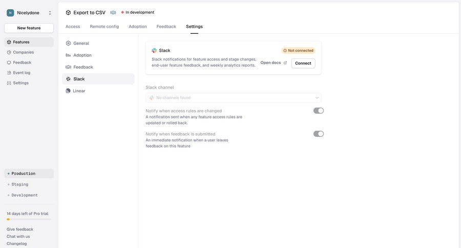 Reflag
			settings integration settings notification settings configuration settings notification settings ui page example
