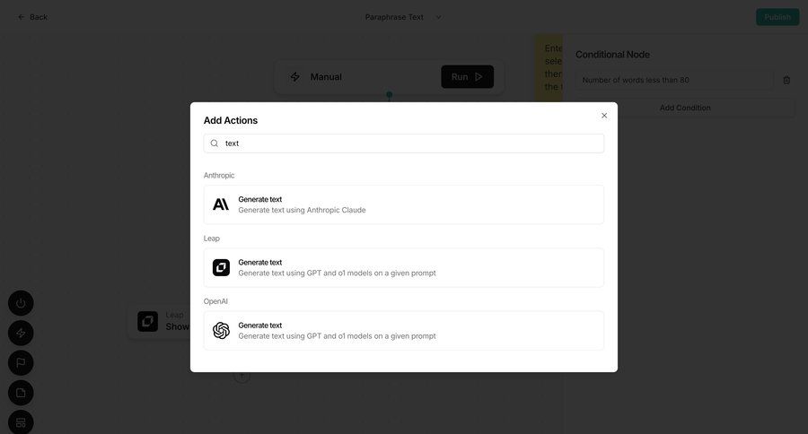 Leap
			 ux ui design