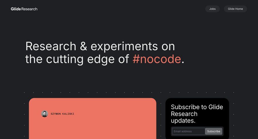 Glide
				collection ui page example