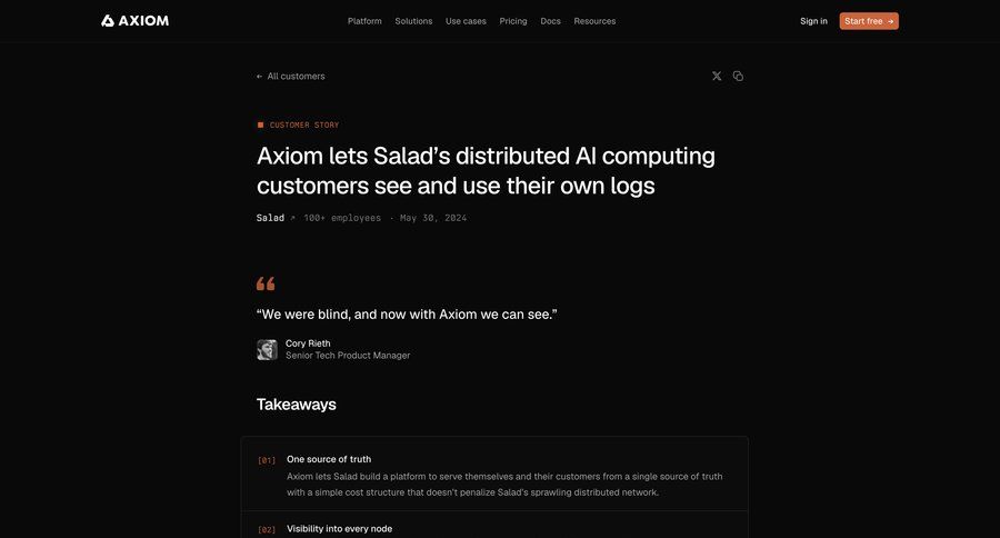Axiom
				article ui page example