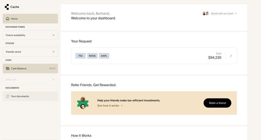 Cache
				home ui page example