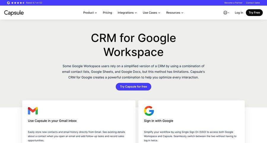 Capsule
				integrations ui page example