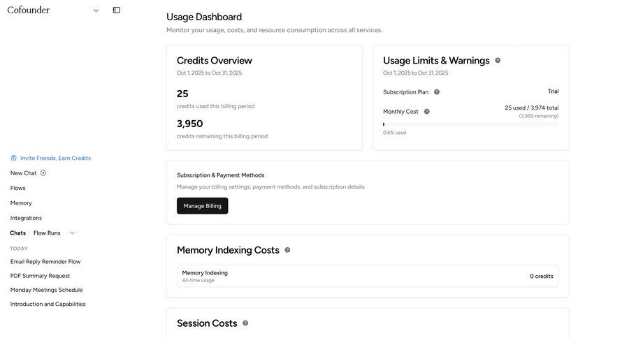 Cofounder
			 api analytics ui page example