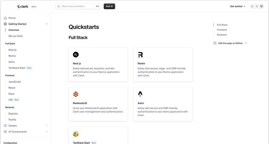 Clerk
			 doc documentation docs advanced search localization ui page example