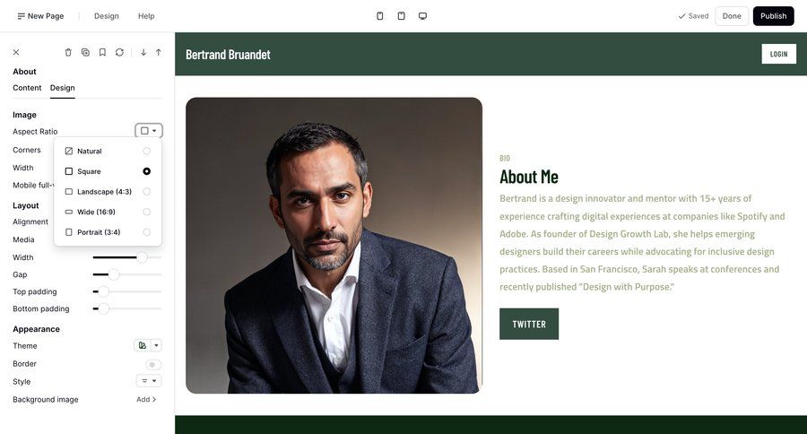 Podia
			 content management editor design user profile user information page user termination profile page ui page example