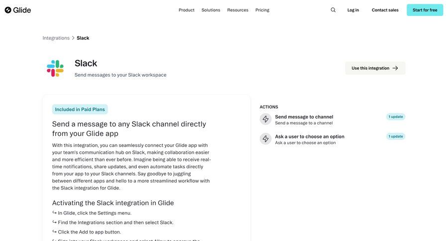 Glide
				detail page ui page example
