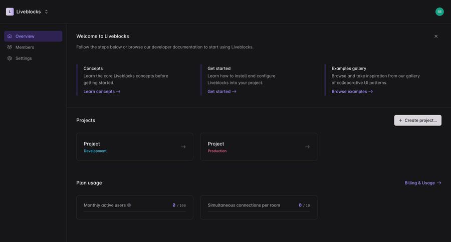 Liveblocks
				empty state page example