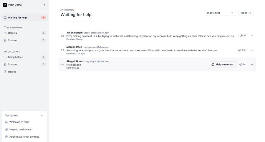 Plain
			 sidebar navigation dropdown filters sidebar menu customer support help desk ui page example