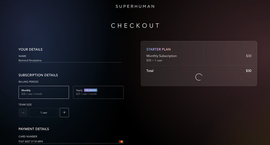 Superhuman
			             ux ui design