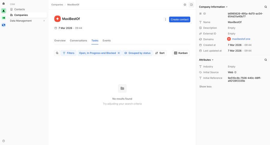 Bird
			 right sidebar detail view b2b saas ui page example