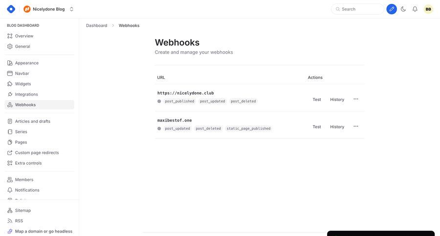 Hashnode
			 configuration dashboard sidebar navigation list management dashboard notification sidebar alert message system notification push notification notification center menu table version history toast notification version control ui page example