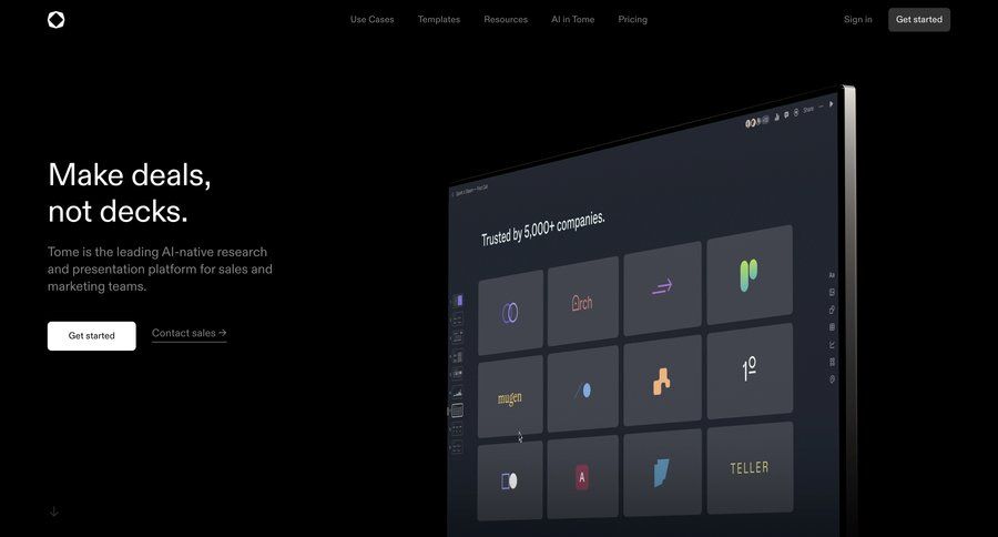 Tome
			 homepage home page interactive map ui page example