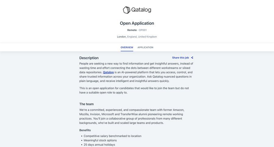 Qatalog
				company ui page example