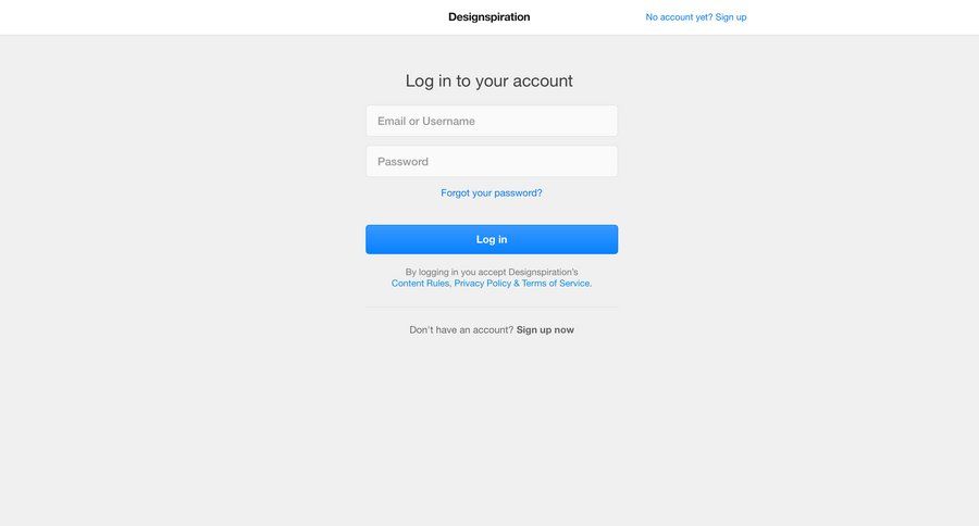 Designspiration
				signin page example