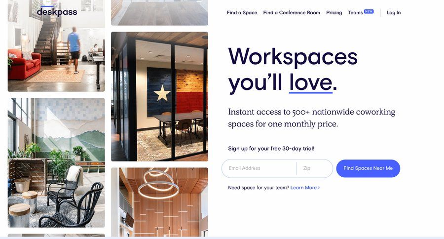 Deskpass
				 page example