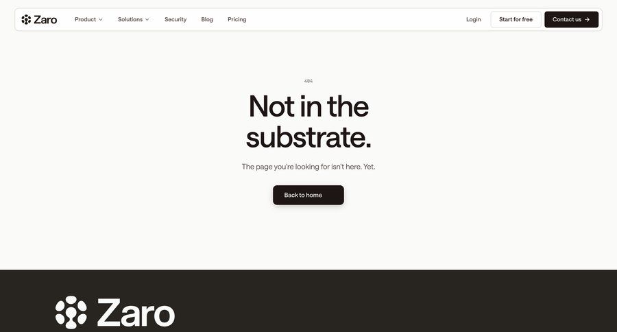 Zaro
			404 page not found ui page example