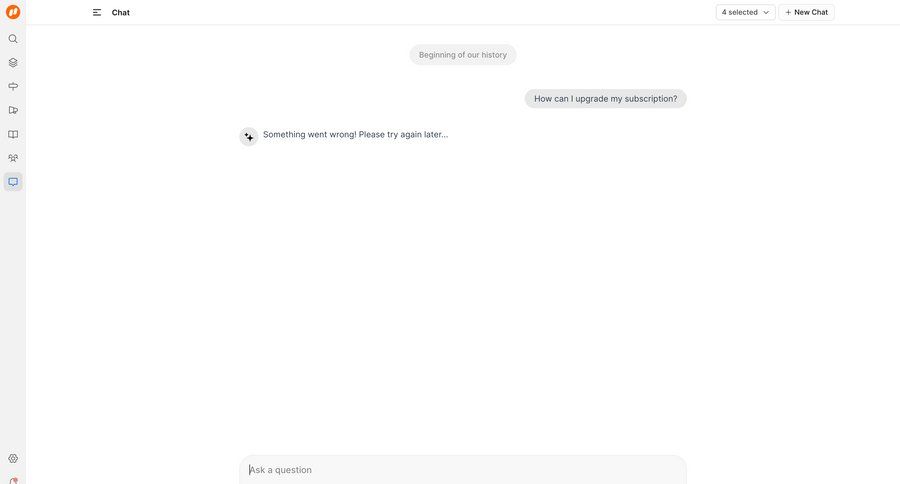 FeatureOS
			messaging form error state sidebar communication chat chat interface ui page example