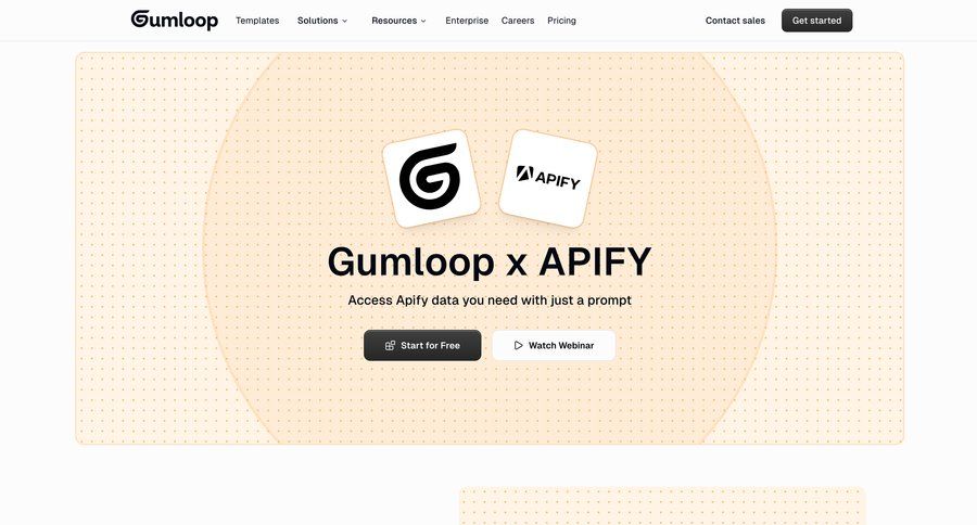 Gumloop
				integrations ui page example