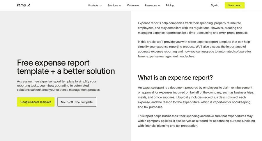 Ramp
			 manage links free templates call recording download report data grid pricing calculator ui page example