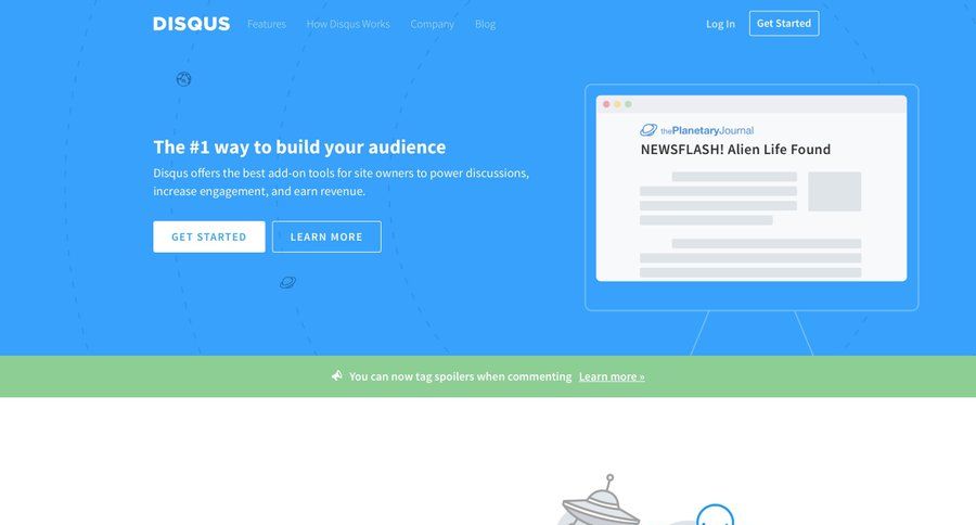 Disqus
				 page example