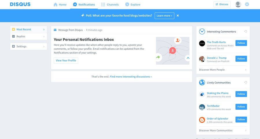 Disqus
				notification page example