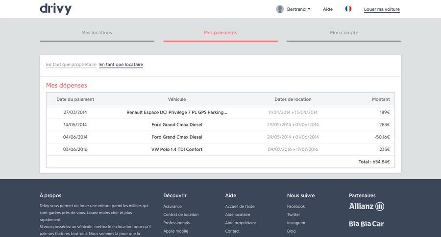 Drivy
				list page example