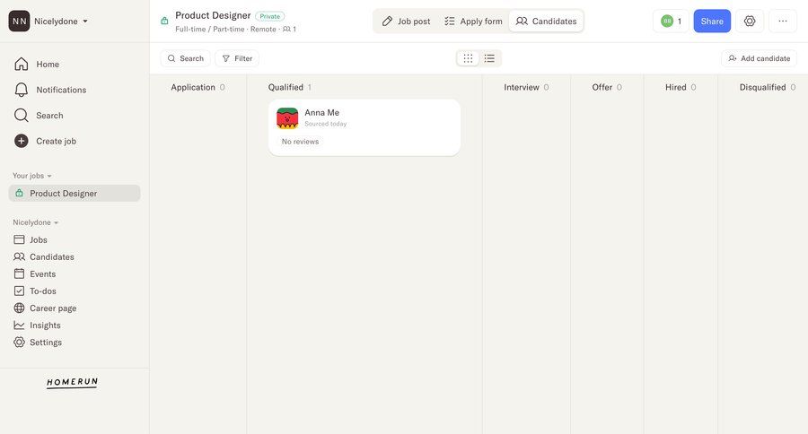 Homerun
			 sidebar navigation kanban board sidebar menu ui page example