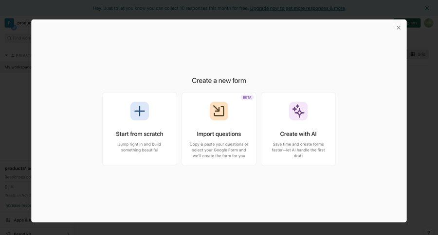 Typeform
			 ux ui design