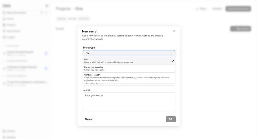 Ona
			 configuration ui page example