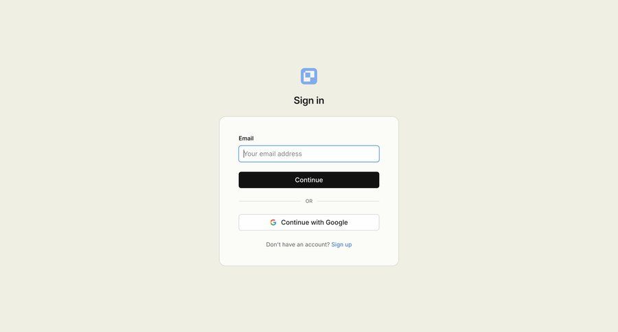 Paper
			 authentication login sign in ui page example