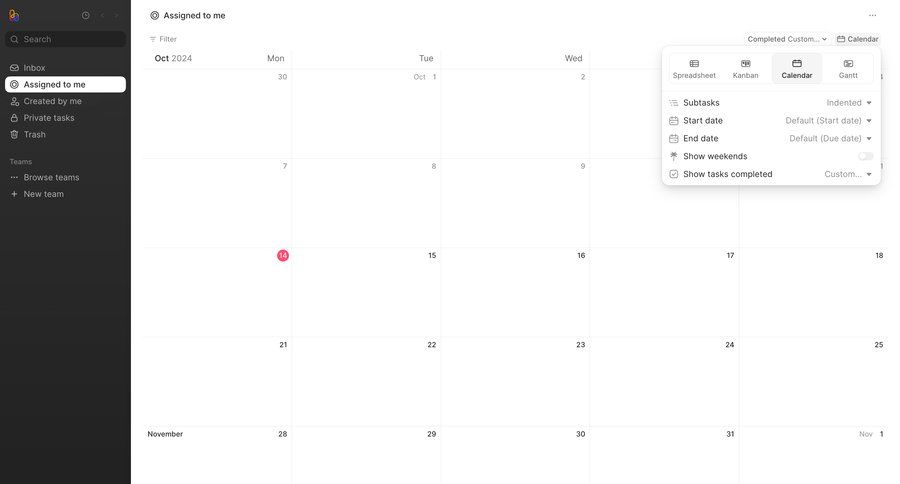 Height
			 task management modal screen sidebar navigation project management calendar screen dropdown filters sidebar date picker datepicker chonology time picker menu time selector settings modal ui page example
