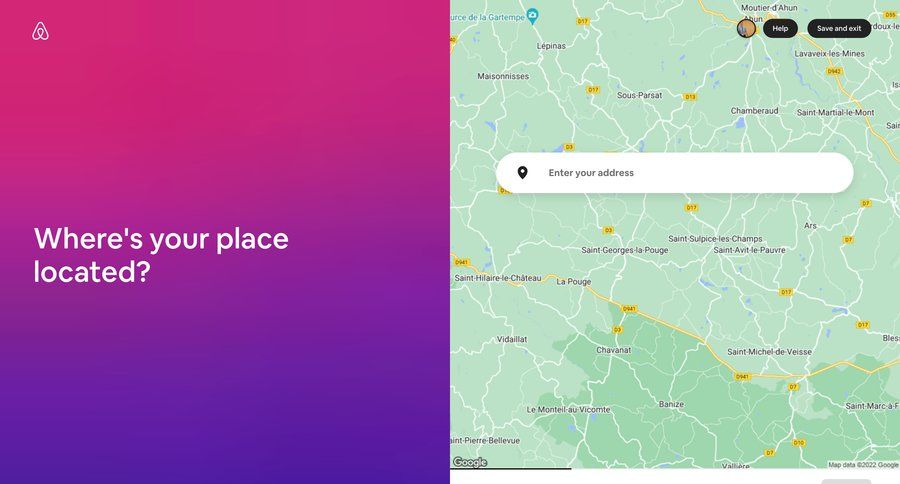 Airbnb
			 maps interactive map location map world map route map mapping ui page example
