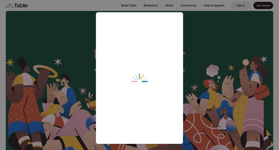 Fable
				signup page example