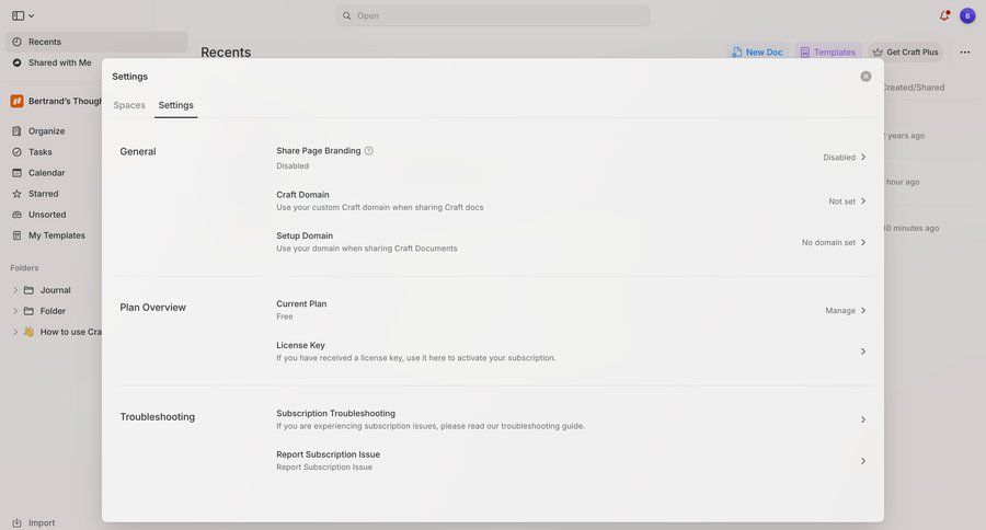 Craft
				settings ui page example