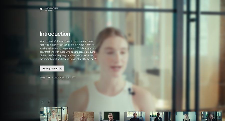 Linear
				detail page ui page example