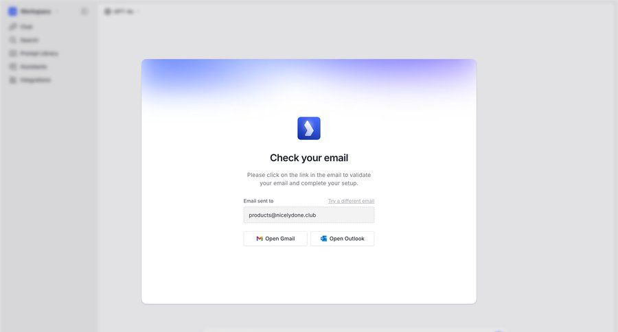 Langdock
				signup page example