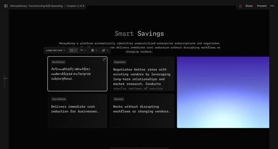 Chronicle
			 dashboard finance subscription management content sharing content blocks menu enterprise card layout ui page example
