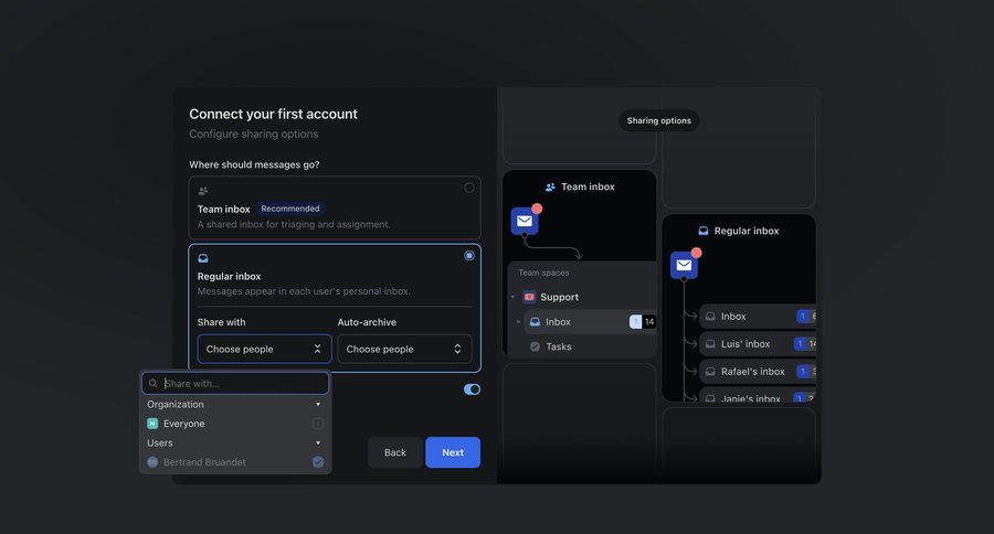 Missive
			settings onboarding form modal & popover account settings sharing settings account setup workspace creation ui page example