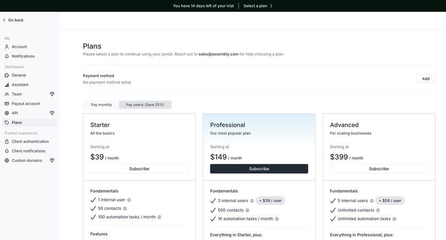 Assembly
			 sidebar navigation account management account settings subscription management user account data display navigation sidebar payment method sidebar modern ui page example