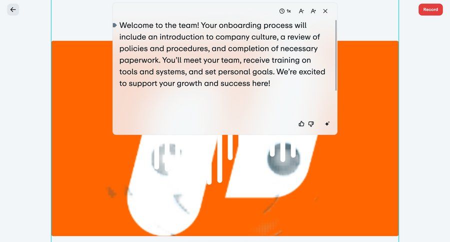 Vimeo
			 onboarding message ui page example
